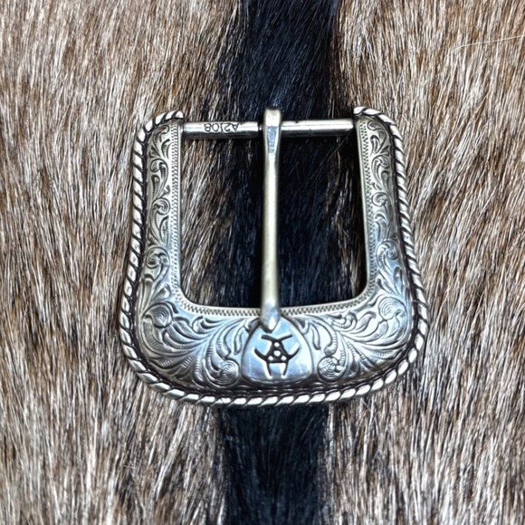 Ariat Western Ranger Style Swirl Replacement Silver Belt Buckle A2108 Cowboy - Picture 1 of 5